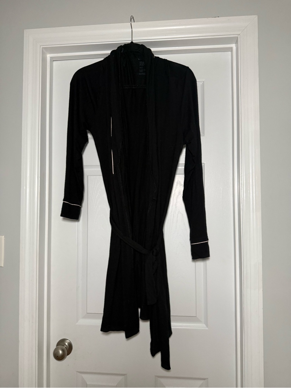 stars above Black Long Sleeve Robe